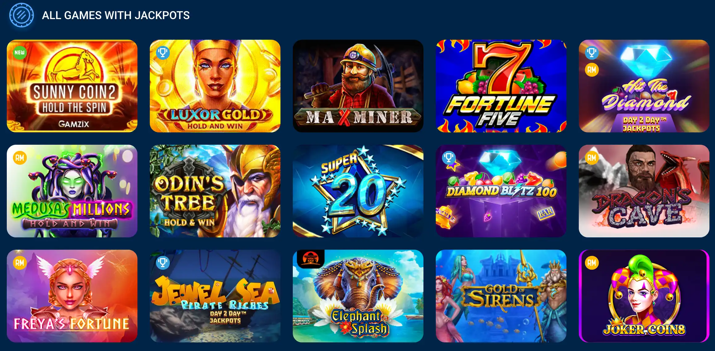 All games with jackpots at Mostbet Casino