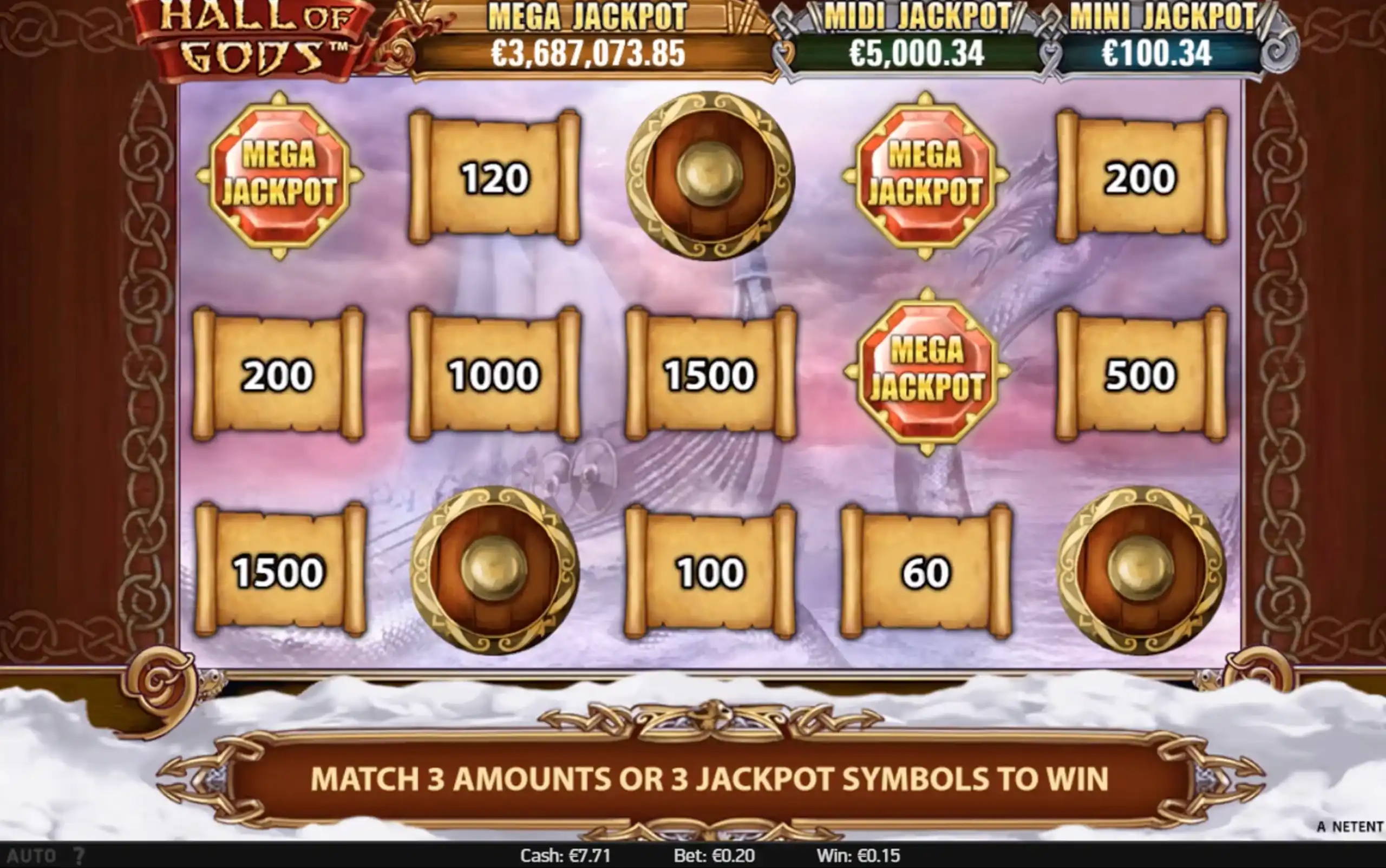 Hall of Gods Mega Jackpot