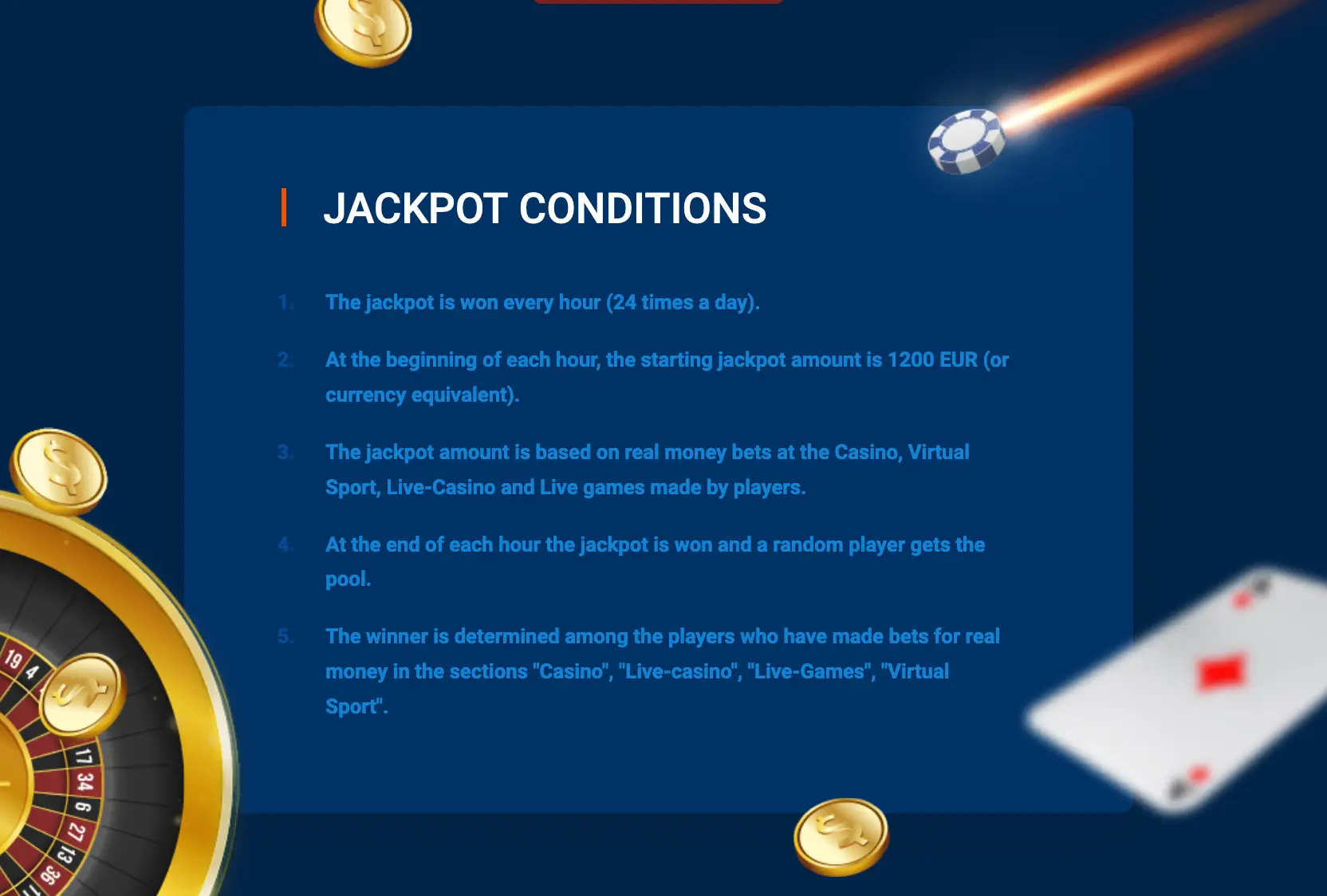 Mostbet Jackpot Conditions