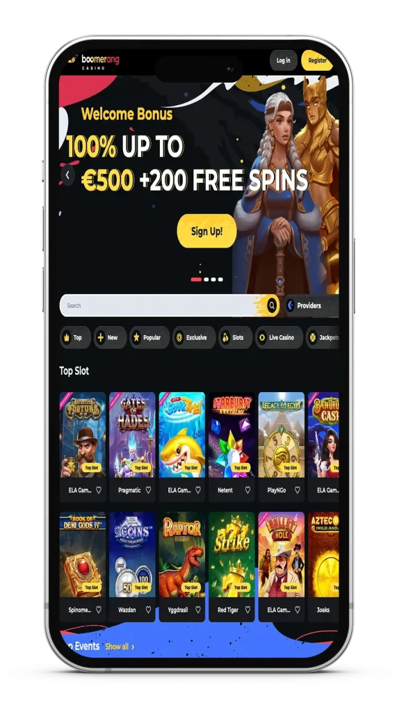 Boomerang Casino Mobile App