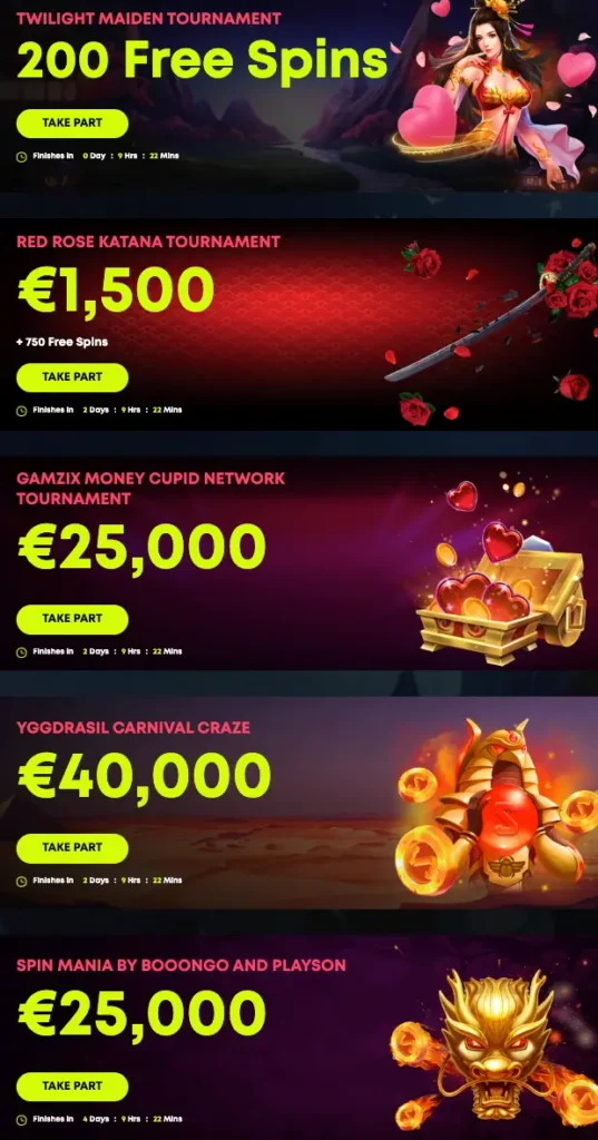 SpinSamurai Tournaments