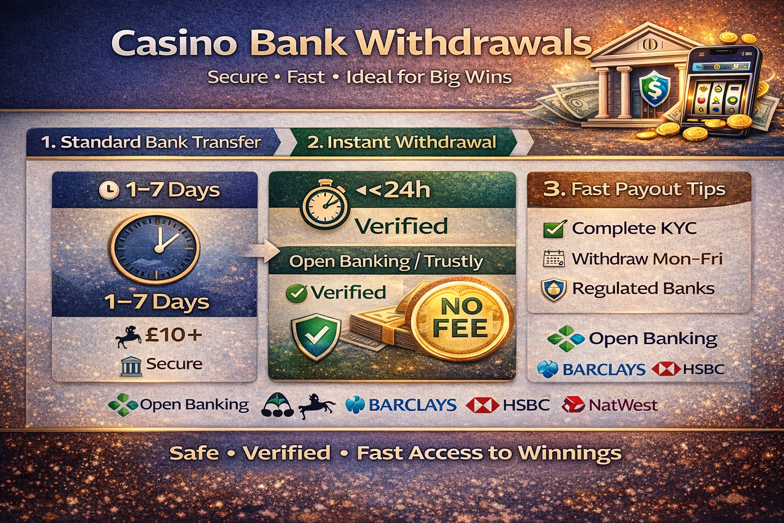 Casino Withdrawals via Bank Transfer