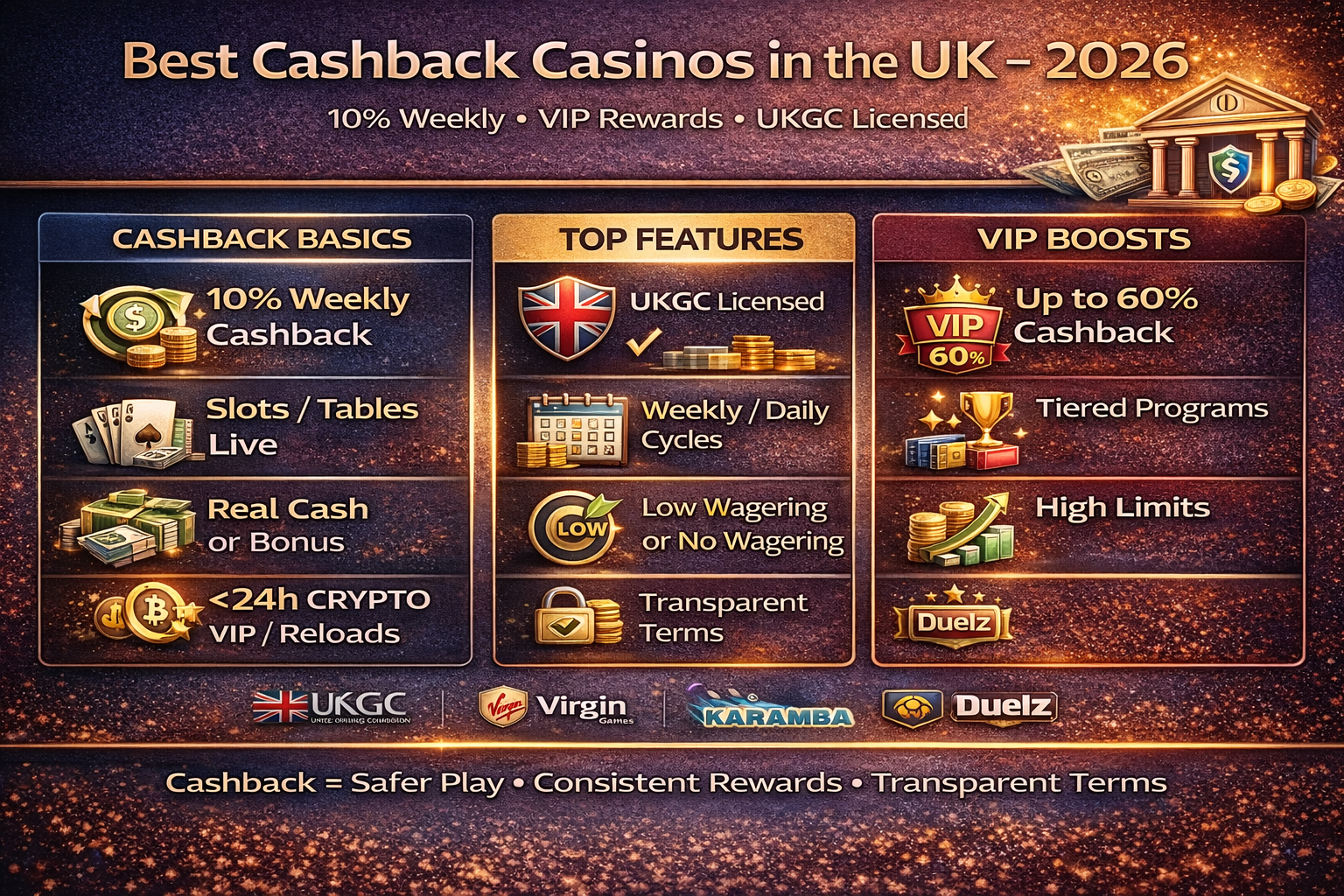 Best Cashback Casino UK 2026