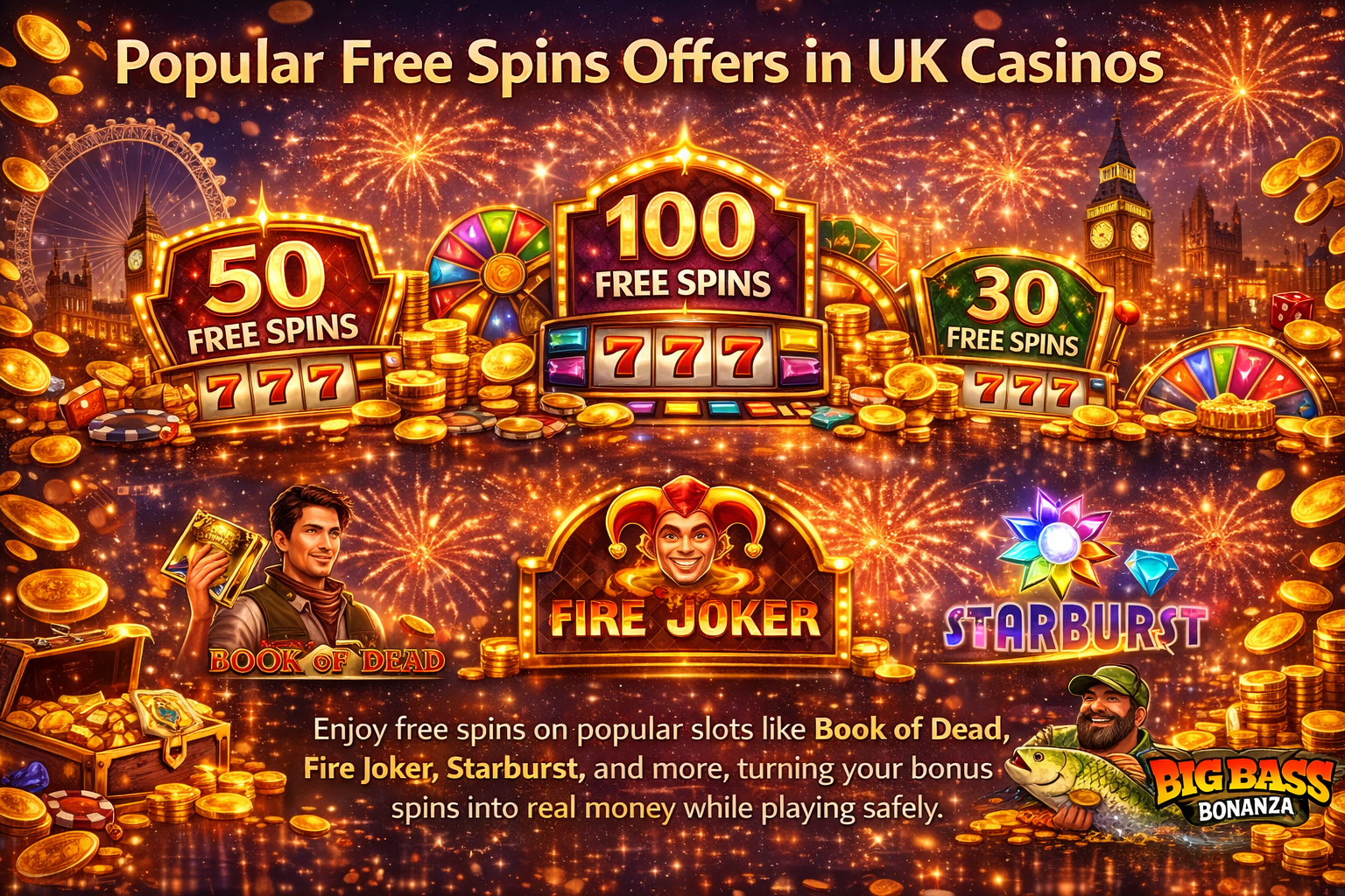 Popular Free Spins Offers in UK Casinos 2026