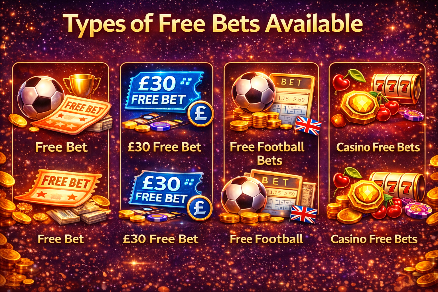 Types of Free Bets Available 2026