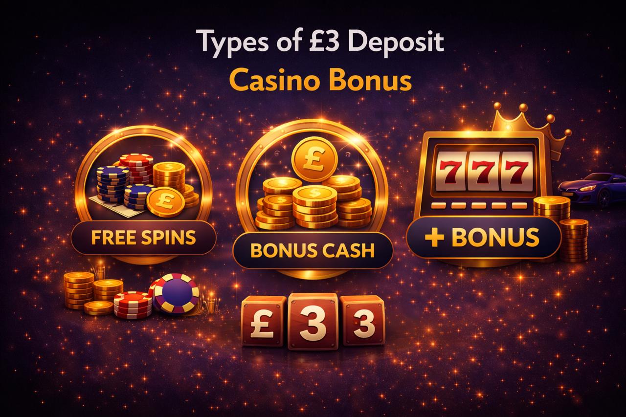 Types of £3 Deposit Casino Bonus
