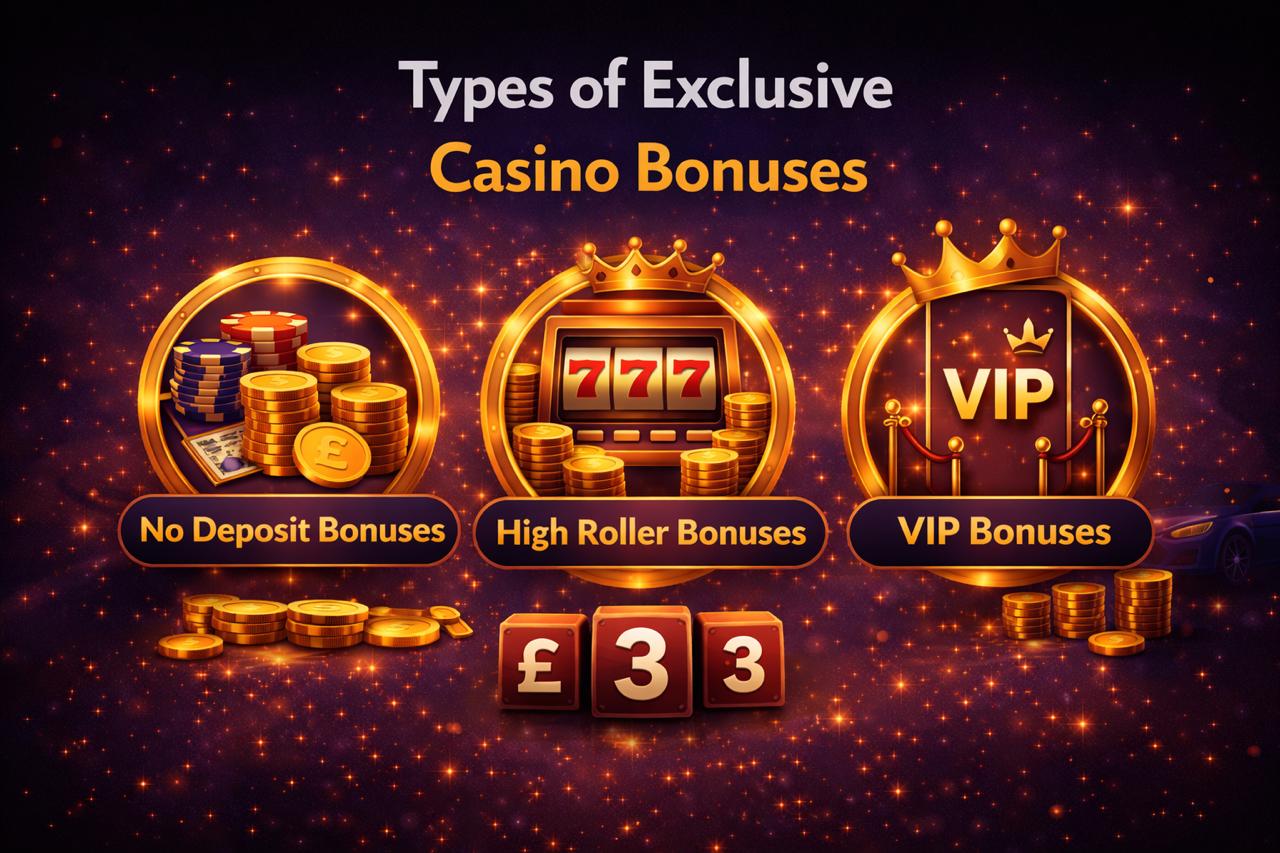 Types of Exclusive Casino Bonuses