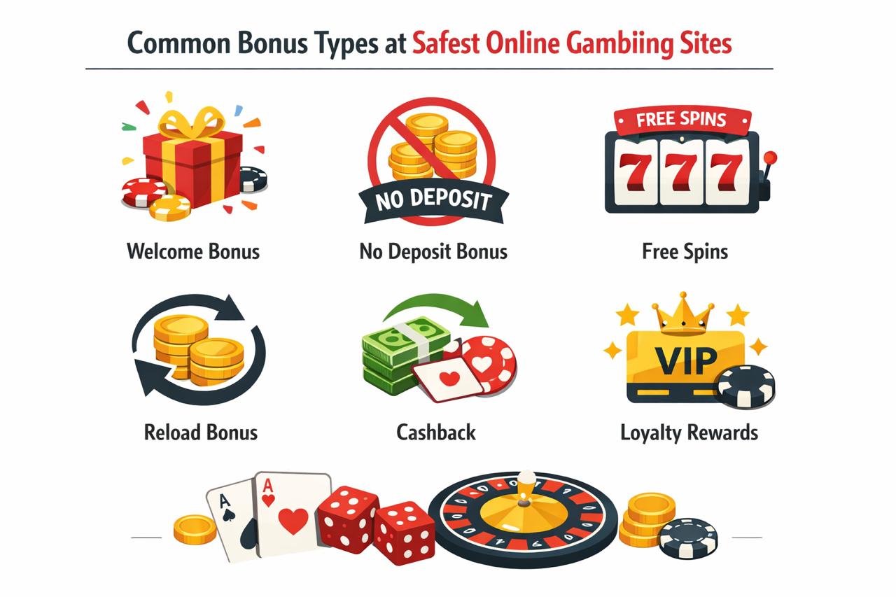 Playing at Online Casinos Repertoires at Safest Online Casinos