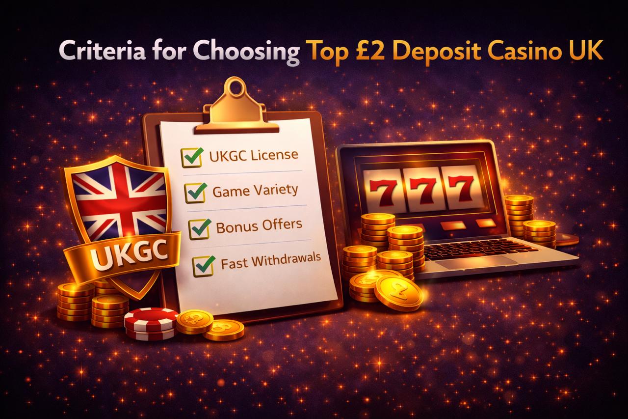 Criteria for Choosing Top £2 Deposit Casino UK