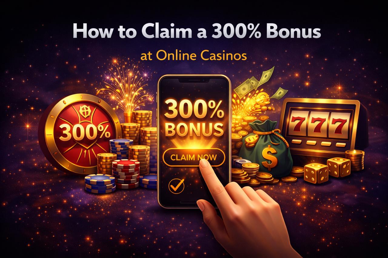 How to Claim a 300% Bonus at Online Casinos