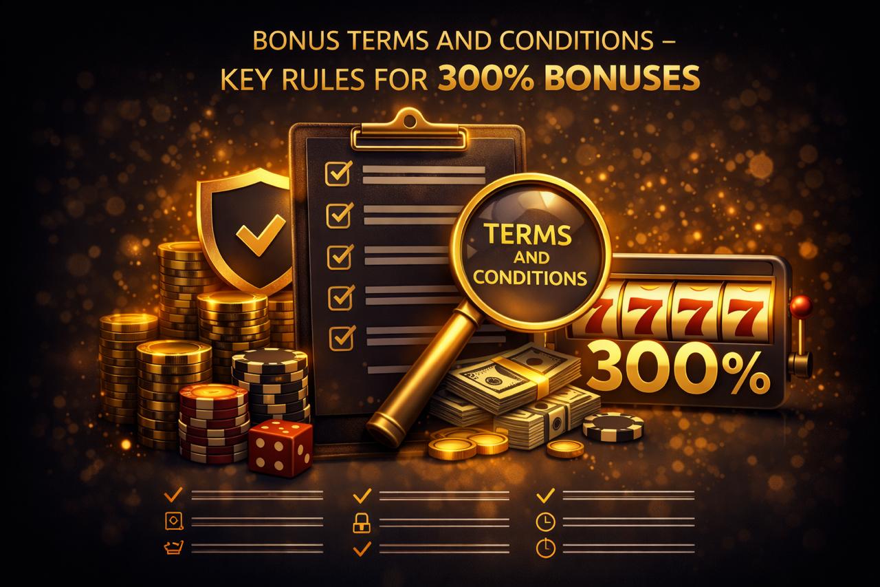 Bonus Terms and Conditions – Key Rules for 300% Bonuses