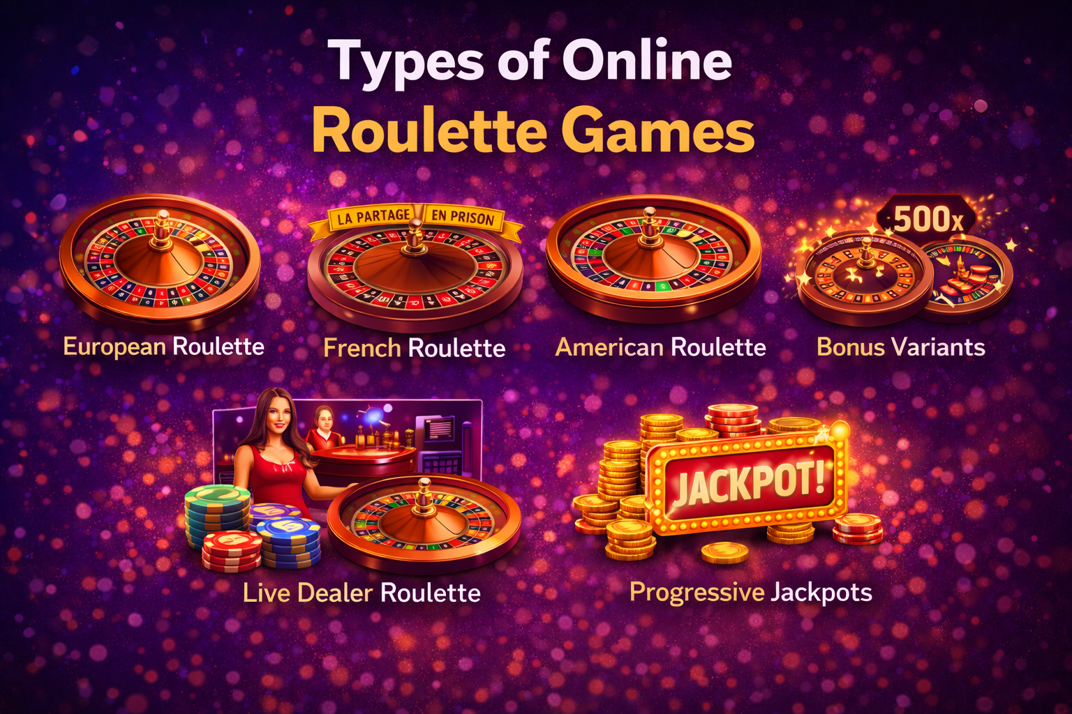 Types of Online Roulette Games 2026