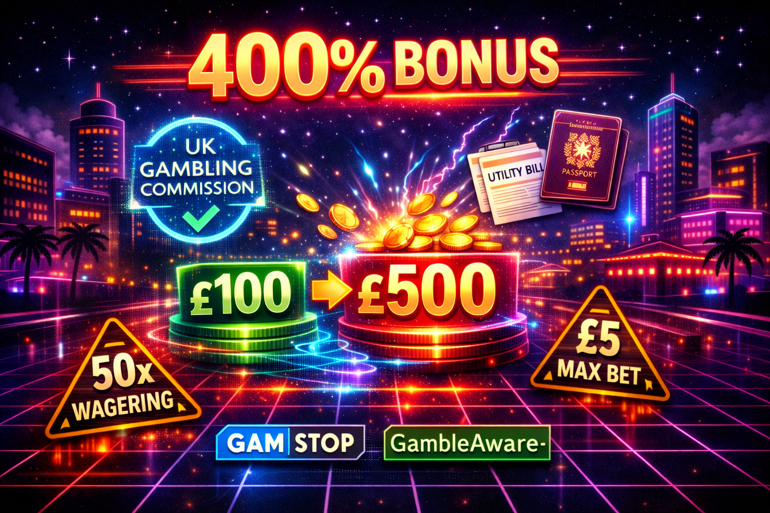 Are Casinos with a 400% Bonus Safe for UK Players? 2026