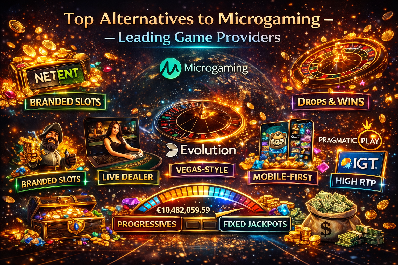 Alternatives to Microgaming - Other Popular Game Providers 2026