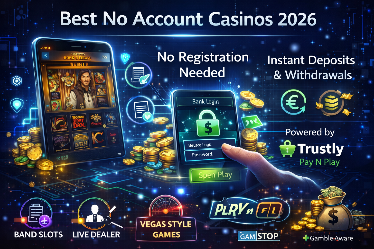Best No Account Casinos 2026