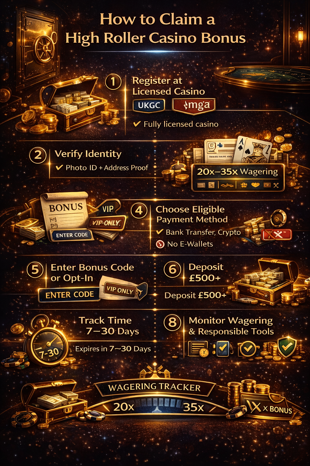 How to Claim a High Roller Casino Bonus 2026