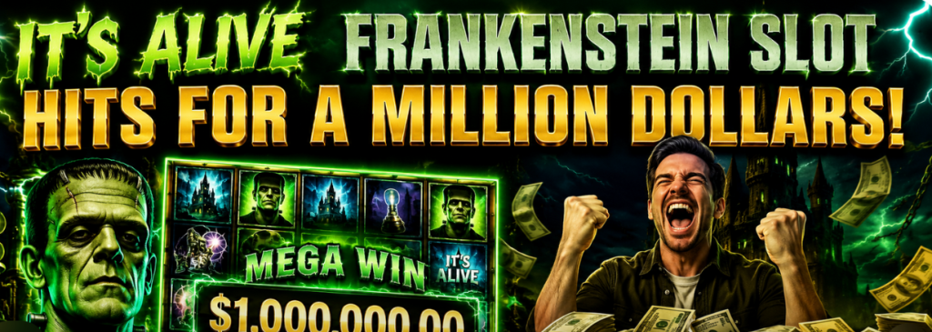 A Mesa, Arizona player hit the third-largest jackpot in Gila River Resorts & Casinos history after turning a $15 bet into a massive win on the “It’s Alive! Frankenstein” slot machine in Chandler.